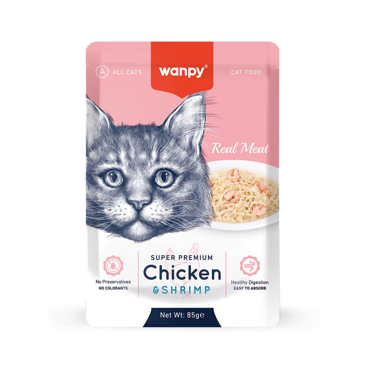 wanpy chicken&shrimp 85gm