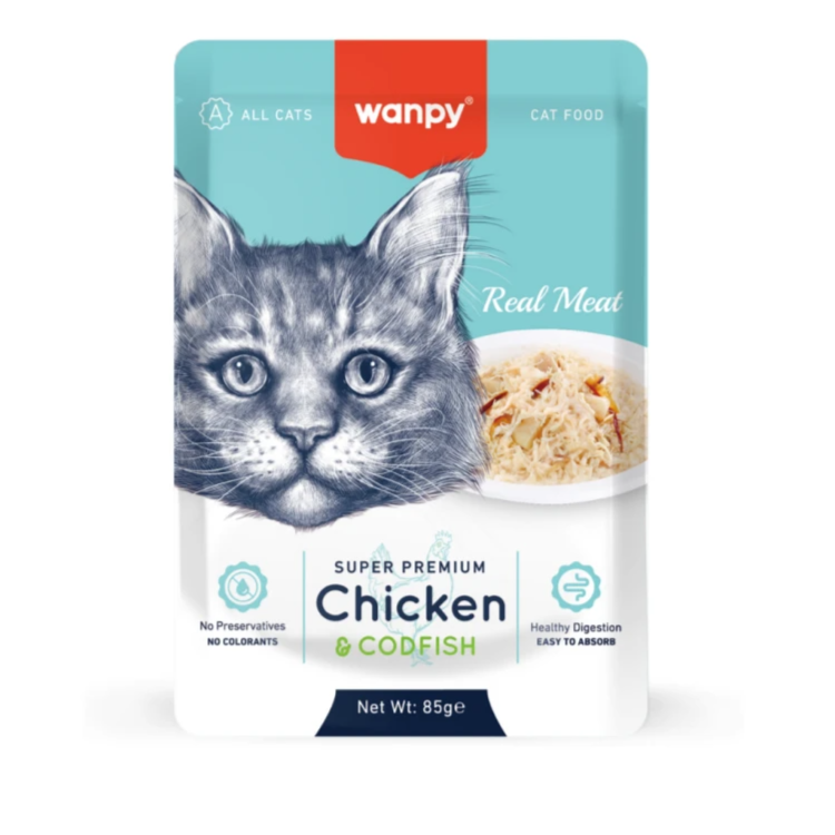 wanpy chicken&codfish 85gm