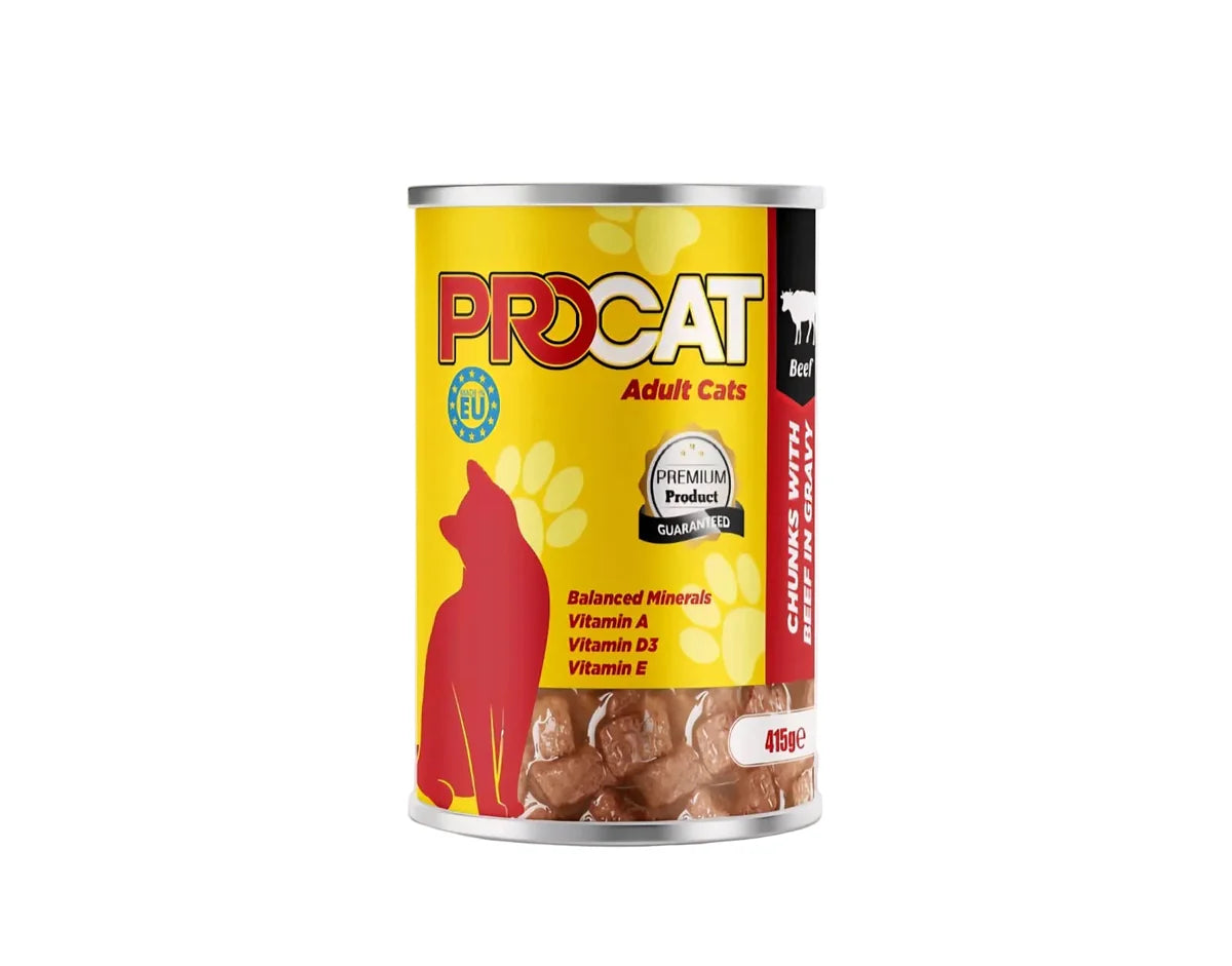 PRO CAT BEEF 415GM