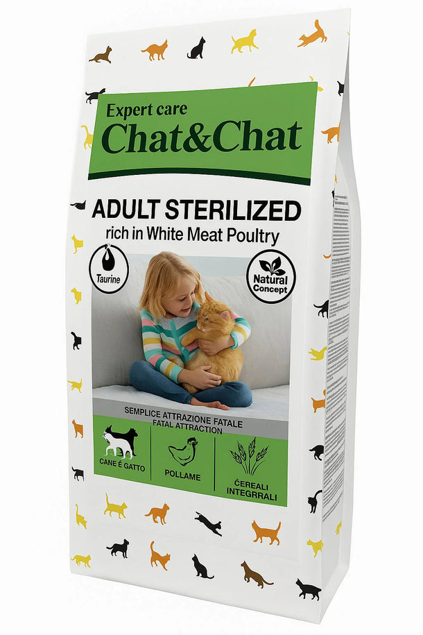 chat&chat sterilized 900gm